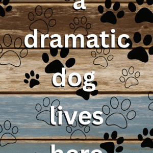 Dramatic Dog Canvas 11" x 14"